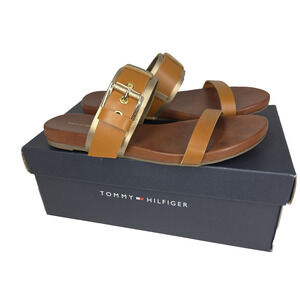 Vtg Tommy Hilfiger Sandals Sandal Slides 6.5 M Womens Jalyn Y2k 2000s Buckle
